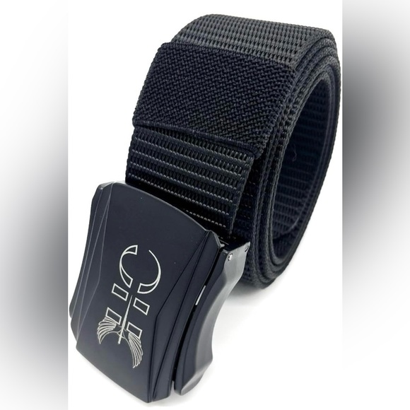 HC Other - HC Logo Holster Carry Belt, Black, Heavy Duty Metal Belt Buckle